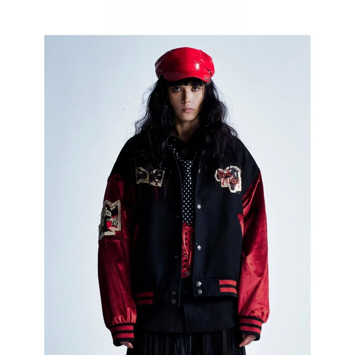 

Loose Men's Jaet 2024 Spring Autumn Street Sle Harajuku Trendy Outerwear High Street Faion Korean Version Cuffed Sve