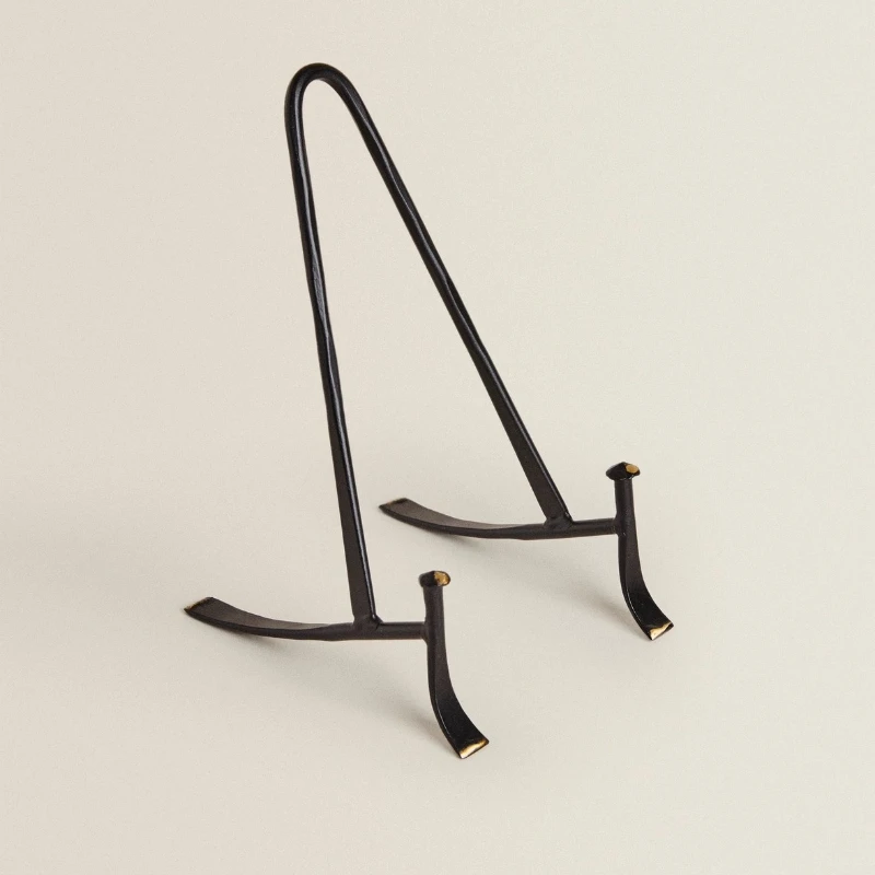 حامل لوحة عتيق، رف عرض كتب متعدد الوظائف، حامل كعكة غرفة الشاي، رف قراءة معدني لغرفة الدراسة #6