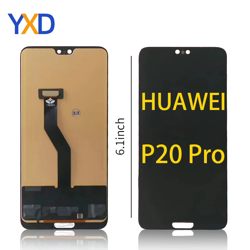 Substituição do Display LCD para HUAWEI P20 Pro, Montagem Digitador Touch Screen, 6,1\