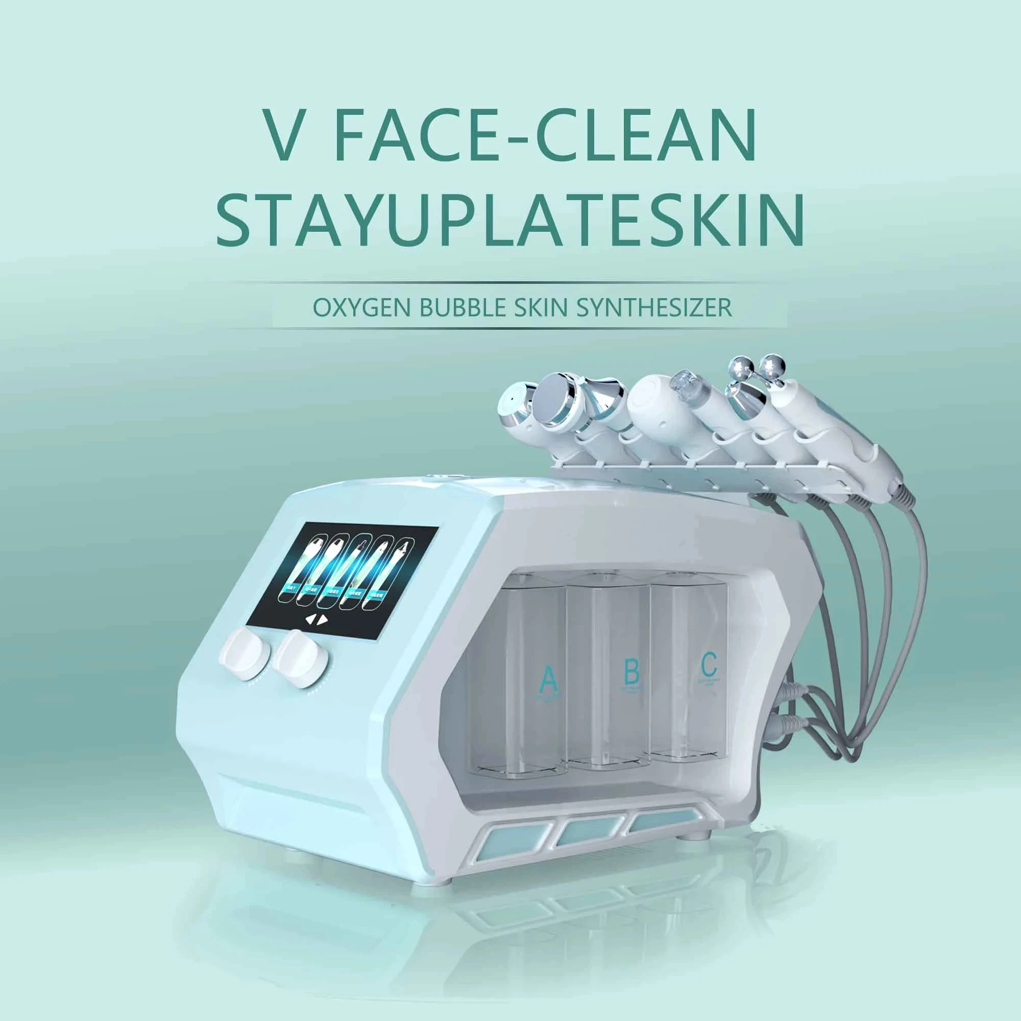 

8 in 1 Hydro Water Oxygen Jet Peel Machine Ance Pore Cleaner Facial Massage Exfoliating Skin Whitening Skin Care Device