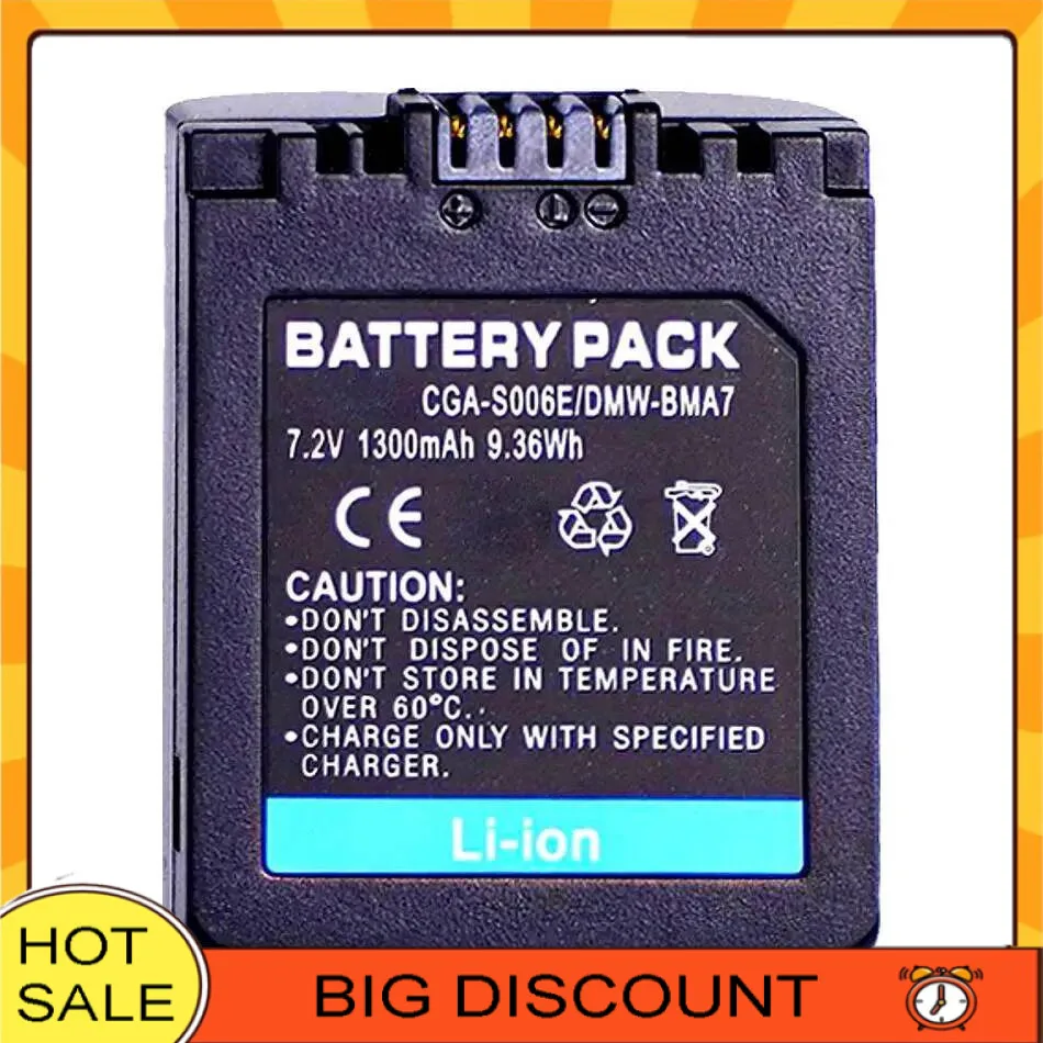 1300 мАч для Panasonic Dmc FZ7 FZ8 FZ18 FZ28 FZ30 FZ35 FZ38 FZ50 аккумулятор для камеры Cga-S006E стабильный 1300 мАч для Panasonic Dmc FZ7 FZ8 FZ18 FZ28 FZ30 FZ35 FZ38 FZ50 аккумулятор для камеры Cga-S006E стабильный
