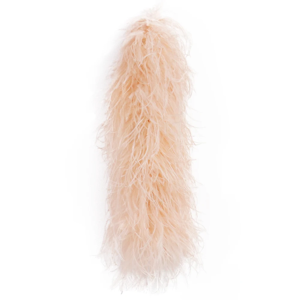 Customized 20 15 10 8 6Ply Boa High Quality Ostrich Feather Trims Scarf 0.5 M Natural Plume Decoration Shawl for Party Dress