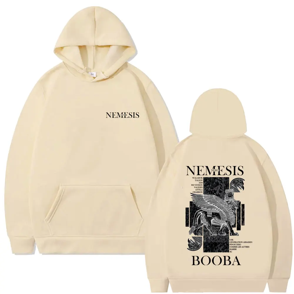 Sudadera con capucha gráfica del rapero Nero Nemesis Album para hombres y mujeres, moda Hip Hop, música Pop, chándal con capucha, sudaderas con capucha de lana Vintage informales para hombre