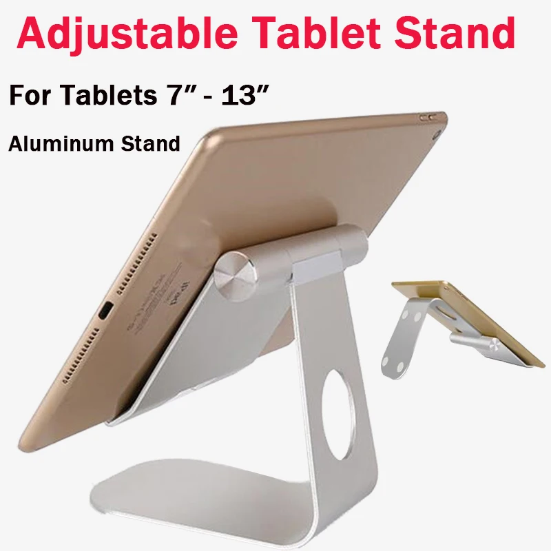 

Держатель для телефона и планшета из алюминиевого сплава, стабильная гибкая регулируемая подставка для планшета 6–13 дюймов для Apple ipad Samsung Tab