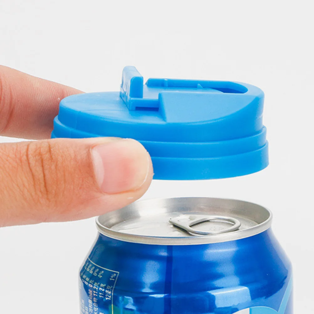 

4Pcs Reusable Plastic Can Lids Leakproof Beverage Can Covers for Standard Soda Soft Drinks Beaches Bbqs Plastic Cup Lids