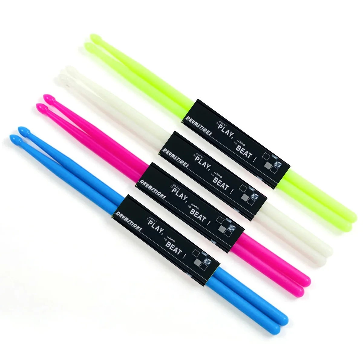 Miwayer Luminous Drum Stick Light Up Drum Sticks1Pair in The Dark Musical Instruments Stage Performance Fluorescent Drumsticks