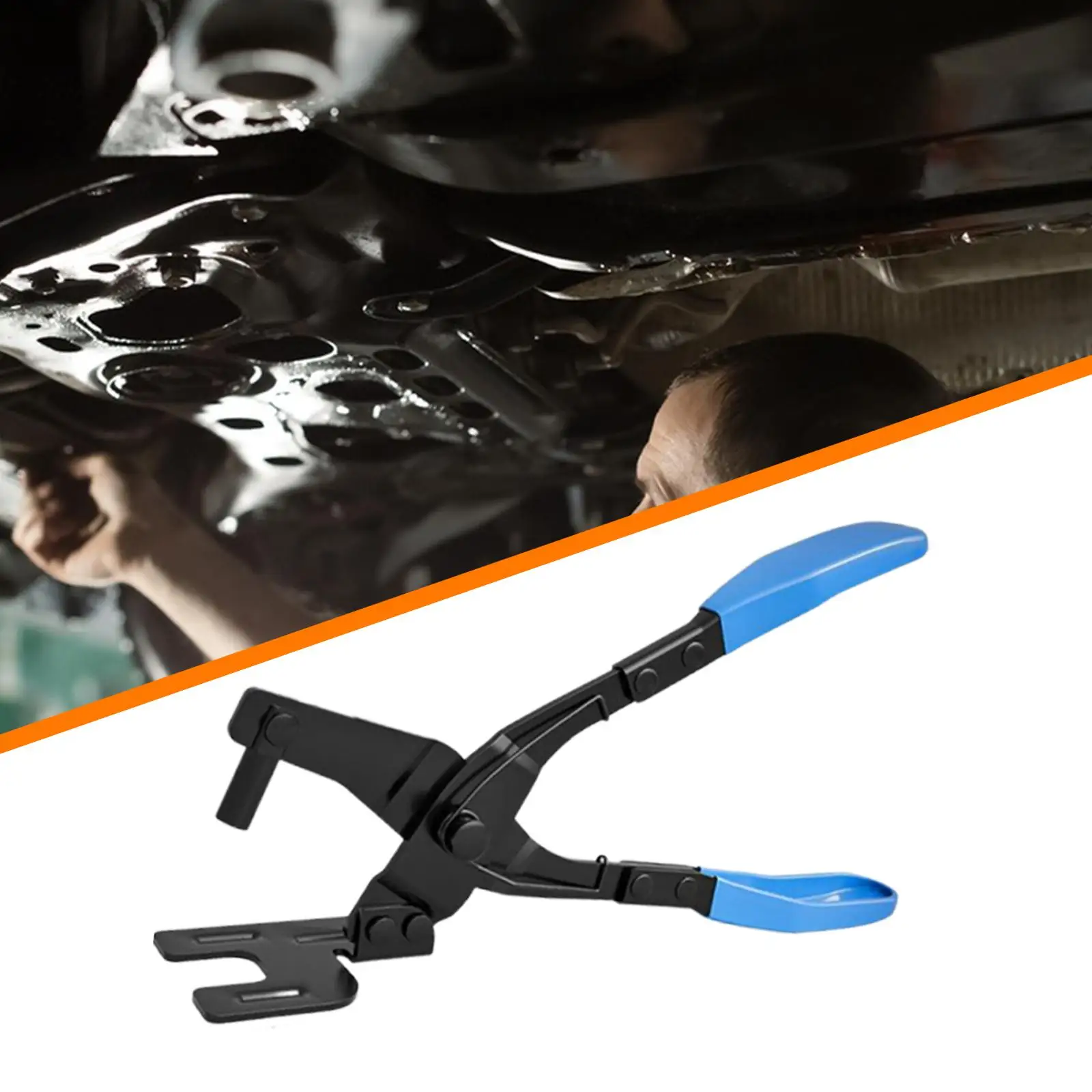 Exhaust Hanger Pliers Heavy Duty Steel Automotive Rubber Mount Tool for Car Muffler Holder and Exhaust Support