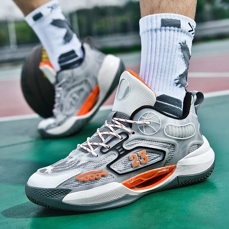 

Children's Basketball Shoes Boys Shoes 2024 Summer Boys Sports Shoes Running Wear-Resistant