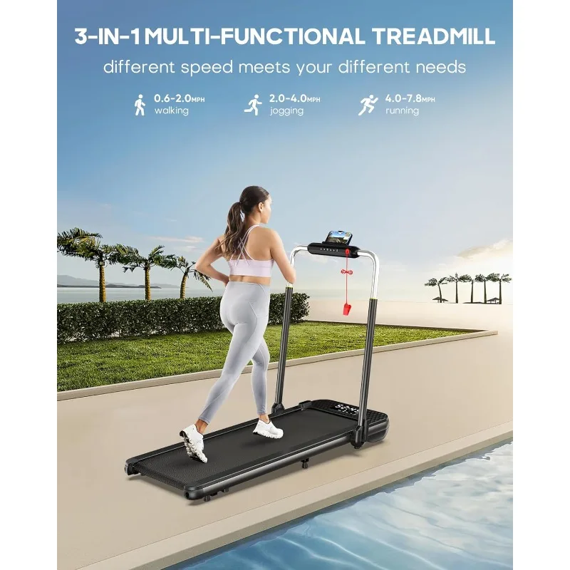 Walking Pad Treadmill Walking Pad with 10% Incline,t Under Desk Treadmill Works Portable Desk Treadmill Home Office Apartment