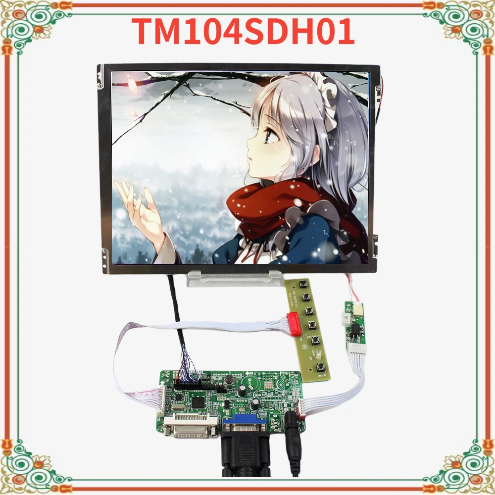 

Full Tested DVI VGA LCD Controller Board With 10.4inch 800x600 TM104SDH01 LCD Screen 10.4inch Monitor