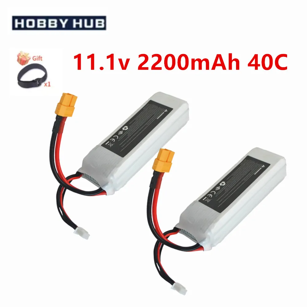 Batterie Lipo 3S 11.1V 2200mAh 40C avec T/XT60 pour voiture RC hélicoptère Drone quadrirotor RC jouets 803496 batterie 11.1v