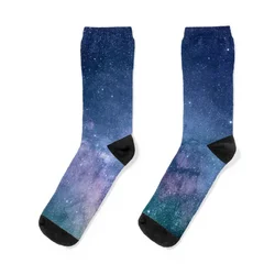 Blue galaxy view - bestseller Socks Heating sock funny sock sheer anime Boy Socks Women's