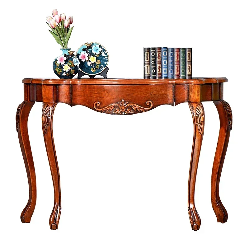 

American Style Console Tables Living Room Entrance Side Table Retro Side Table Simple Console Corridor Table Sofa Tables
