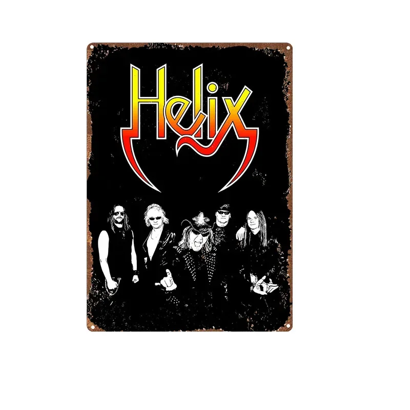 ملصق معدني للموسيقى ، فرقة موسيقى الروك ، الباب ، صفيحة قصدير ، لوحة حديد ، للمنزل ، بار ، حانة ، كهف ، زخرفة الجدار #4