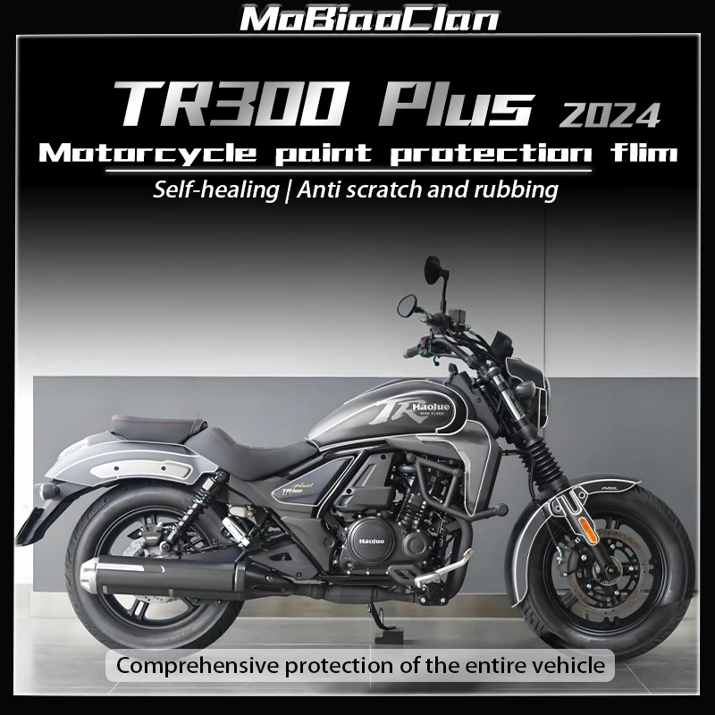 

For HAOJUE TR300 TR 300 TR300 PLUS tr300 tr300 plus 2024 Transparent Sticker Fuel Tank Film Modification Accessories