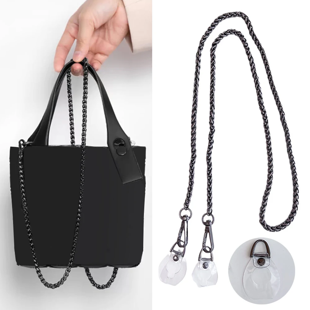 Punch-Free Bag Strap Metal Bag Chain Replacement Crossbody Bag Strap Transformation Accessories Anti-wear Buckle Bag Accessories