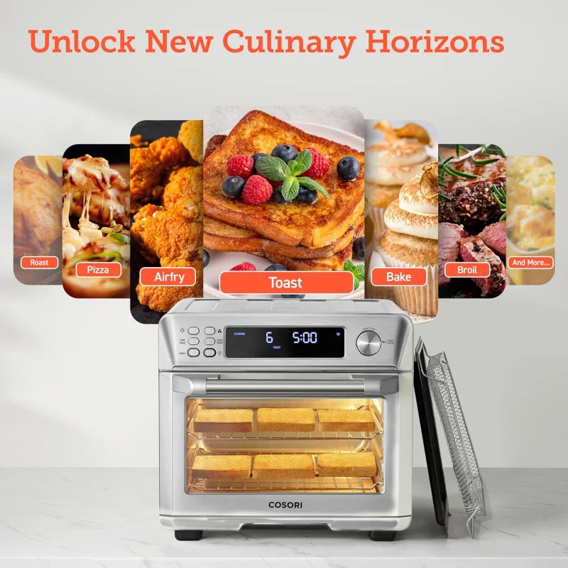 

(UUX) Smart 12-in-1 Air Fryer Toaster Combo, Airfryer Convection Oven Countertop, Bake, Roast, Reheat, Broiler, Dehydrat UQ