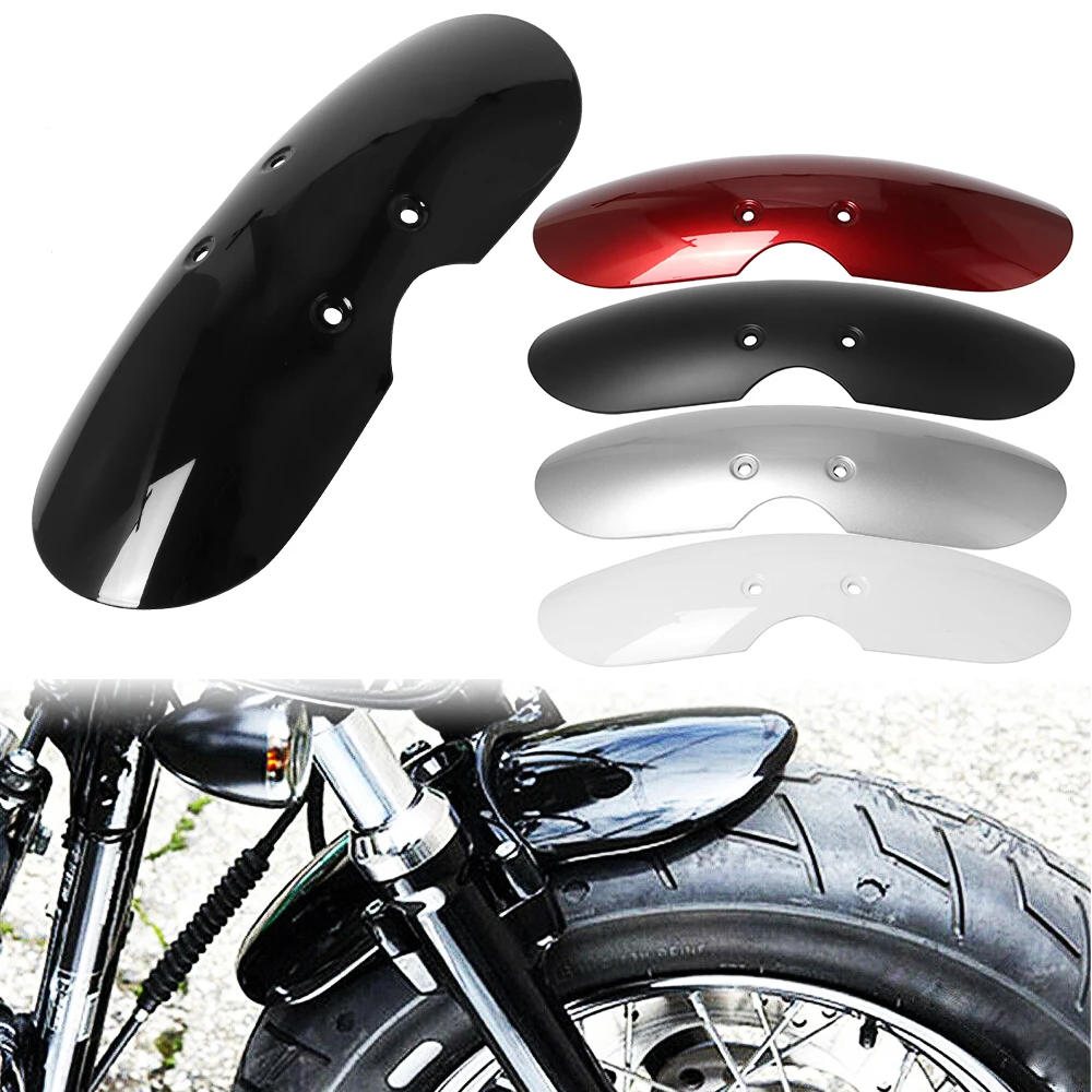 Motorcycle Short Front Fender Mudguard Fairing Splash Cover Black/ Red Motorbike For Peugeot Chunfeng motorcycle