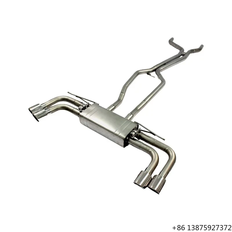 

Выхлопная система Catback для 3.0T с 4 выходами, клапаном и двойными квадрообразными насадками