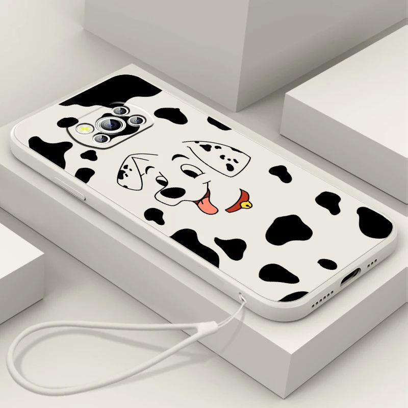 Dog 101 Dalmatians Cute Liquid Rope For Xiaomi Mi Poco X5 X4 X3 M6 M5 M5S M4 M3 F5 F4 F3 C55 C40 Pro 5G Soft Phone Case