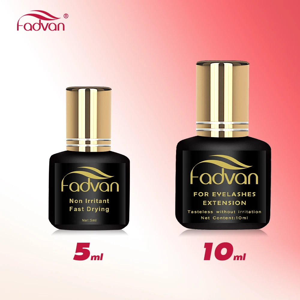 FADVAN 10ml 5ml Professional Eyelash Extension Glue Extra Strong Hold Long Lasting Quick Dry Time Premium Adhesive