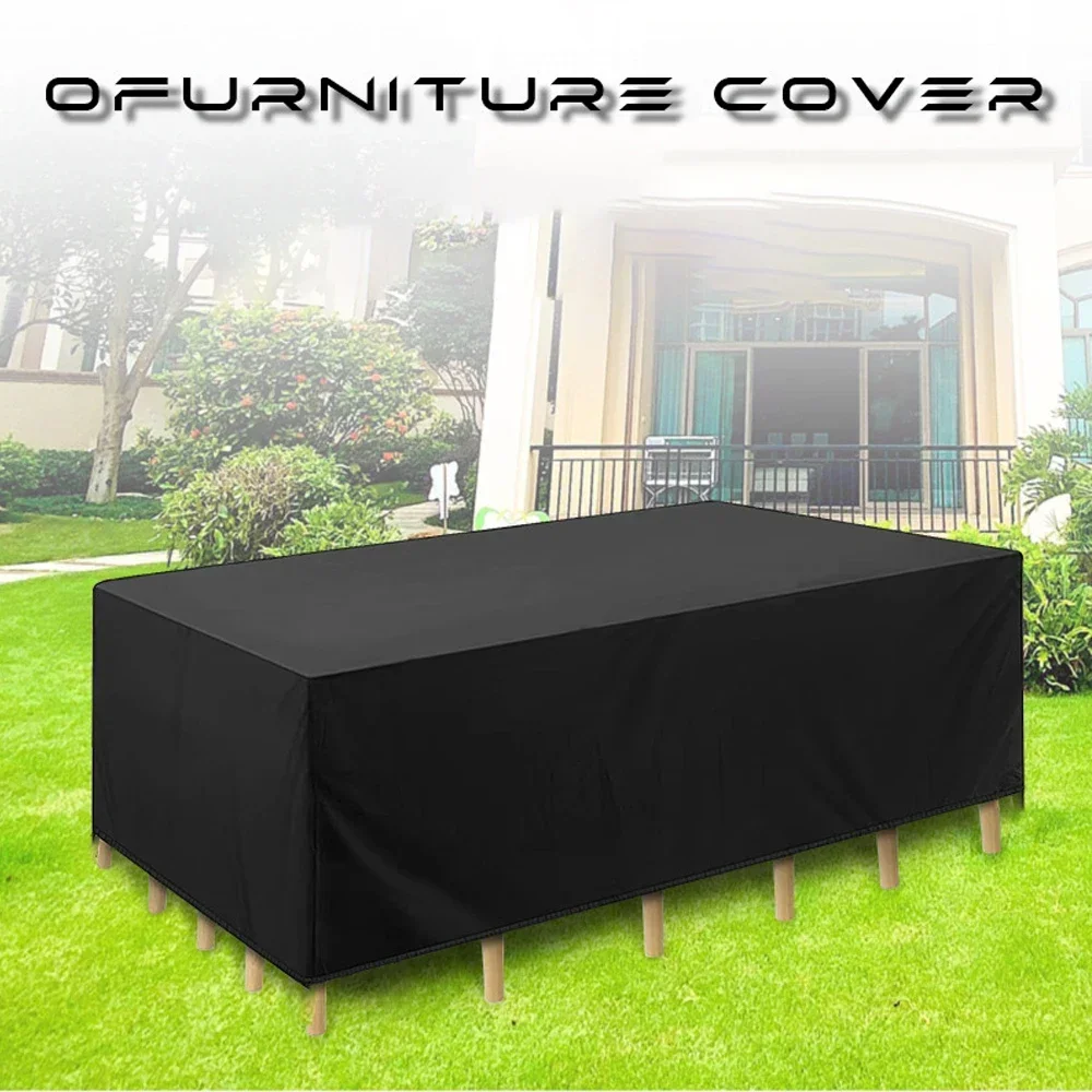 

160 Size Outdoor Garden Terrace Furniture Cover Dust Cover Outdoor Double Sofa Cover Rectangular Courtyard Cover