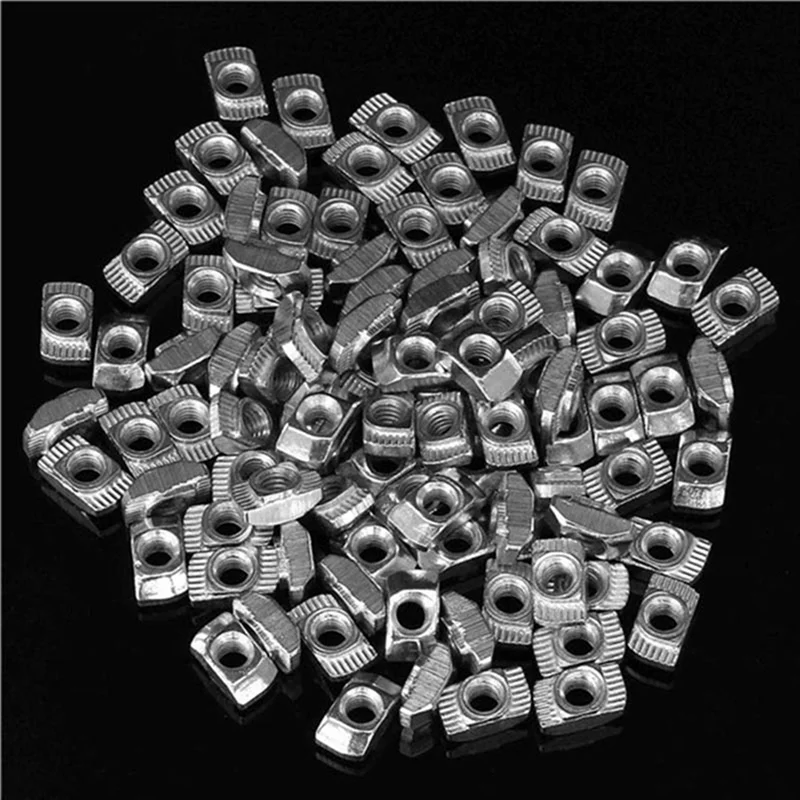 

AT29-400 Pcs M5 Hammer Nut Carbon Steel Aluminum Connector T Fastener Sliding Nut