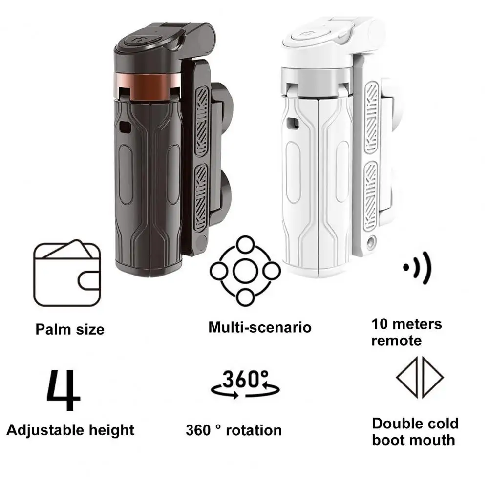 Мини-палка для селфи, вращение на 360 градусов, Bluetooth-палка для селфи с дистанционным управлением для регулируемой высоты, селфи, видеоблогов
