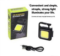 Convenient Carry-on Keychain Camping Light Multi-function COB Rechargeable Emergency Light Mini High Bright Camping Lights