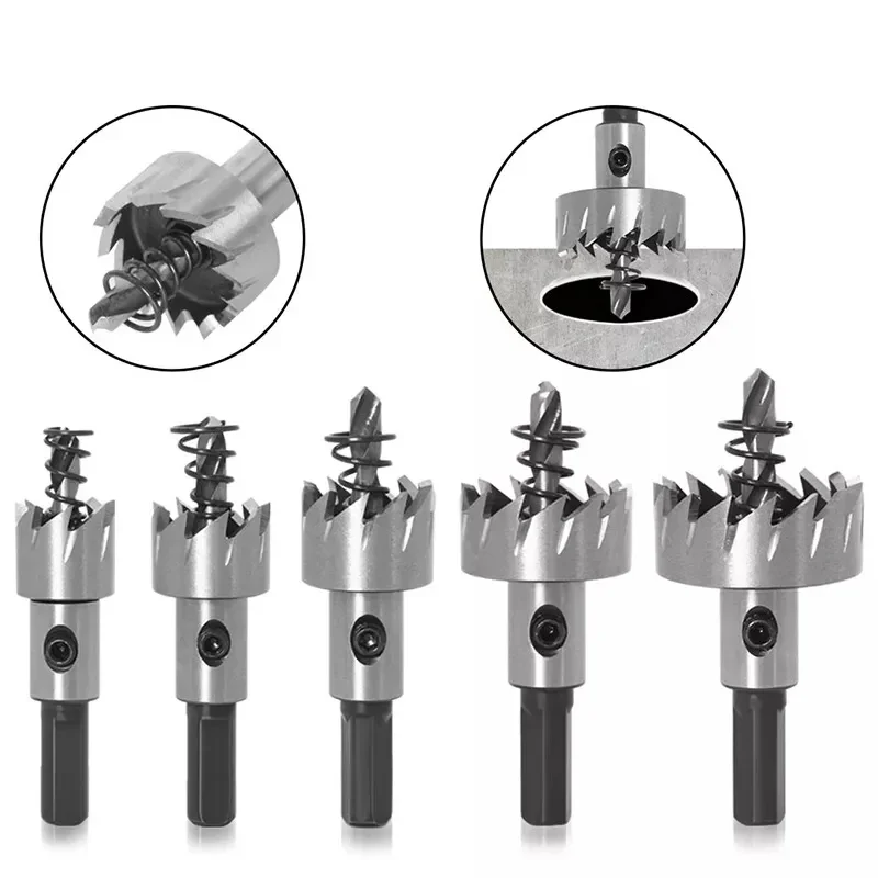 1Pcs 12mm to 100mm HSS Metal Holesaw Stainless Steel Alloy Cutter Drill Bit Hole Saw Cutter All Size