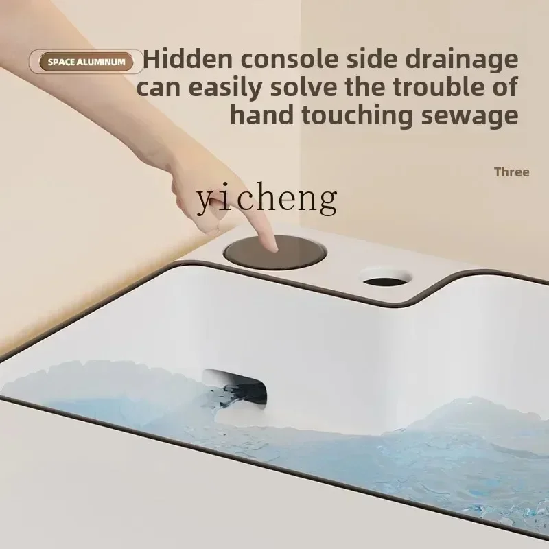 DSA  Washing Machine Basin Integrated Cabinet Small Apartment Bathroom Washbasin Combination