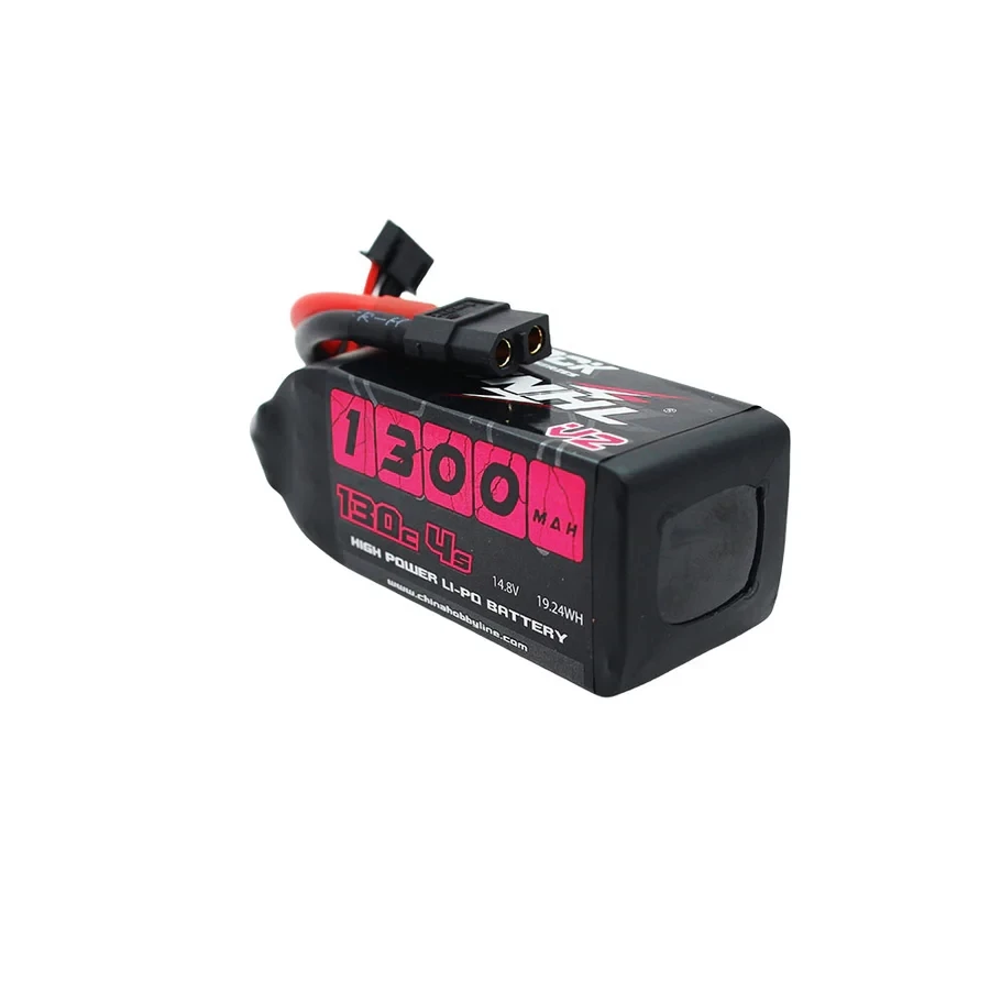 Bateria lipo cnhl 4S 14.8v, 2 peças, 1300mah 1500mah 130c com plugue xt60 para avião fpv drone quadcopter helicóptero hobby