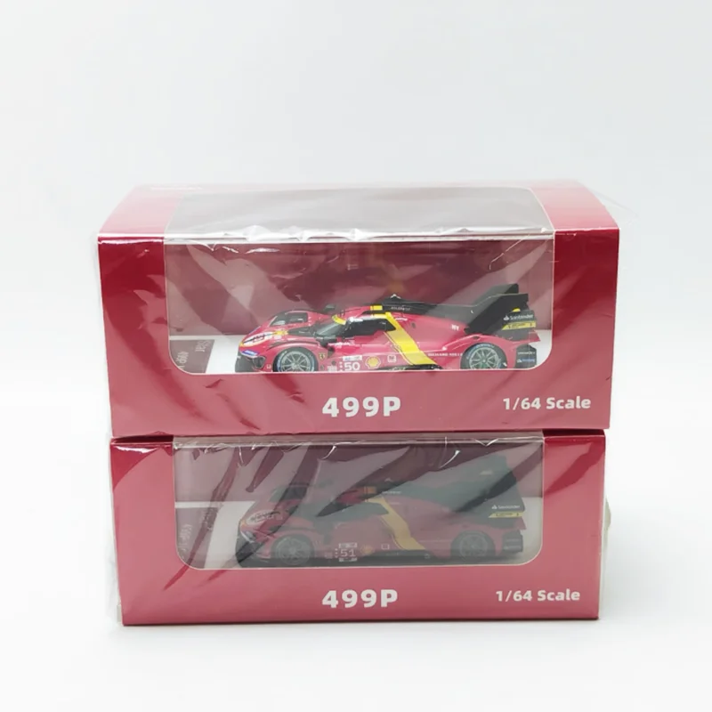 1:64 Scale Resin 499P 2023 Rally Car Model Finished Product Toy Collection Gift Static Display