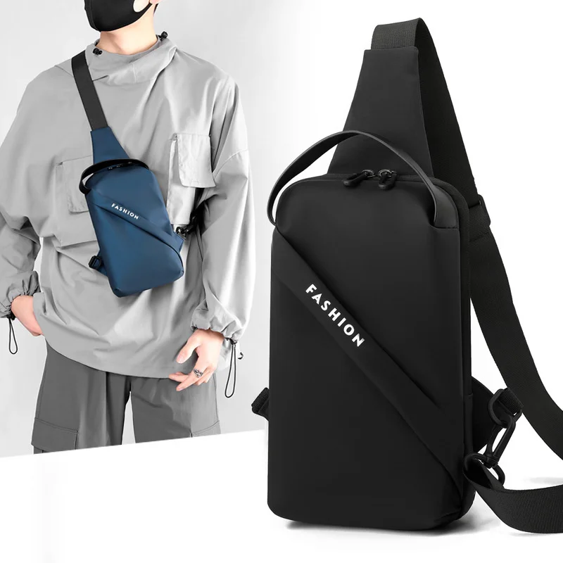 

Fashion New Men's Sports Chest Bag Nylon Shoulder Fanny Pack Small Handbag Outdoor Crossbody Gym Bags Casual Travel Phone Pouch