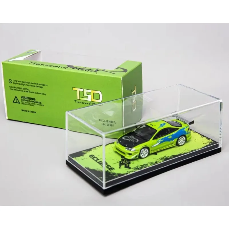 TSD 1:64 Mitsubishi Solar Eclipse Eclipse Speed Boost Movie Modified Pressed Alloy Car Model, Boys' Toy Collection Display Item.