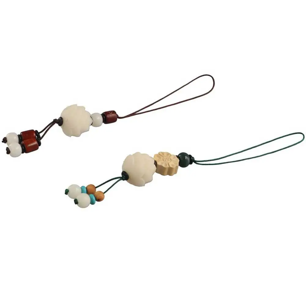 Regalo per amico vintage Portachiavi fortunato cinese Accessori per auto Anello per cellulare Portachiavi Bodhi Portachiavi con ciondolo fiore di loto