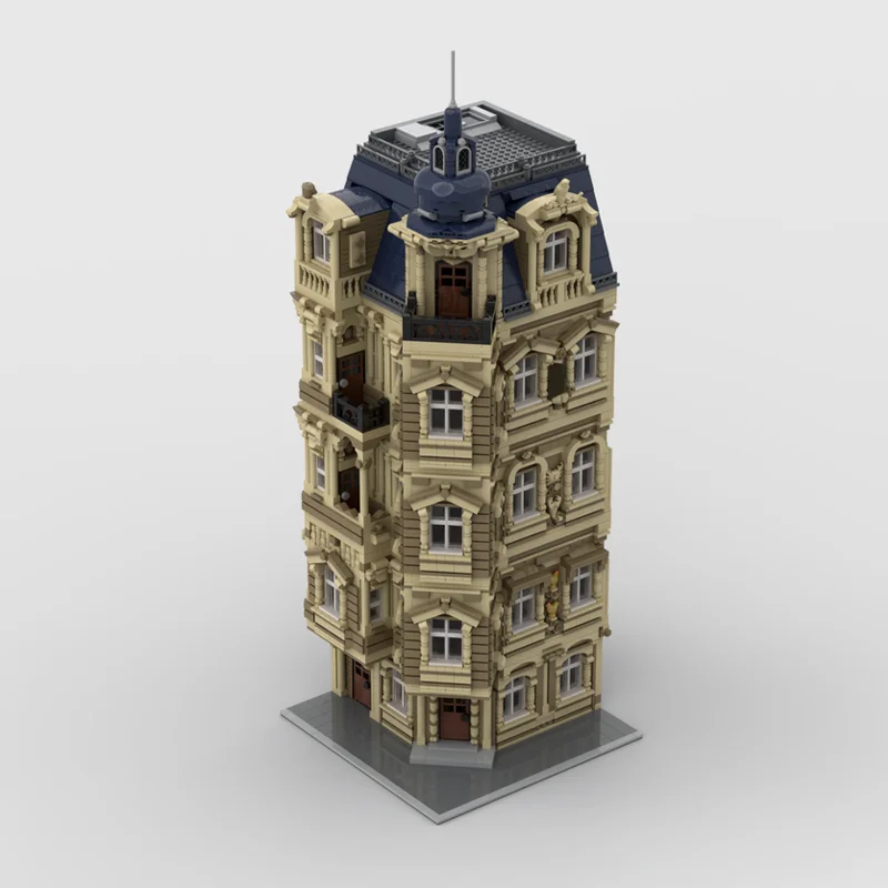 3270PCS Floor Extensions for Beaux-Arts Modular Building MOC Architecture Expansion Model Education Building Blocks Gift