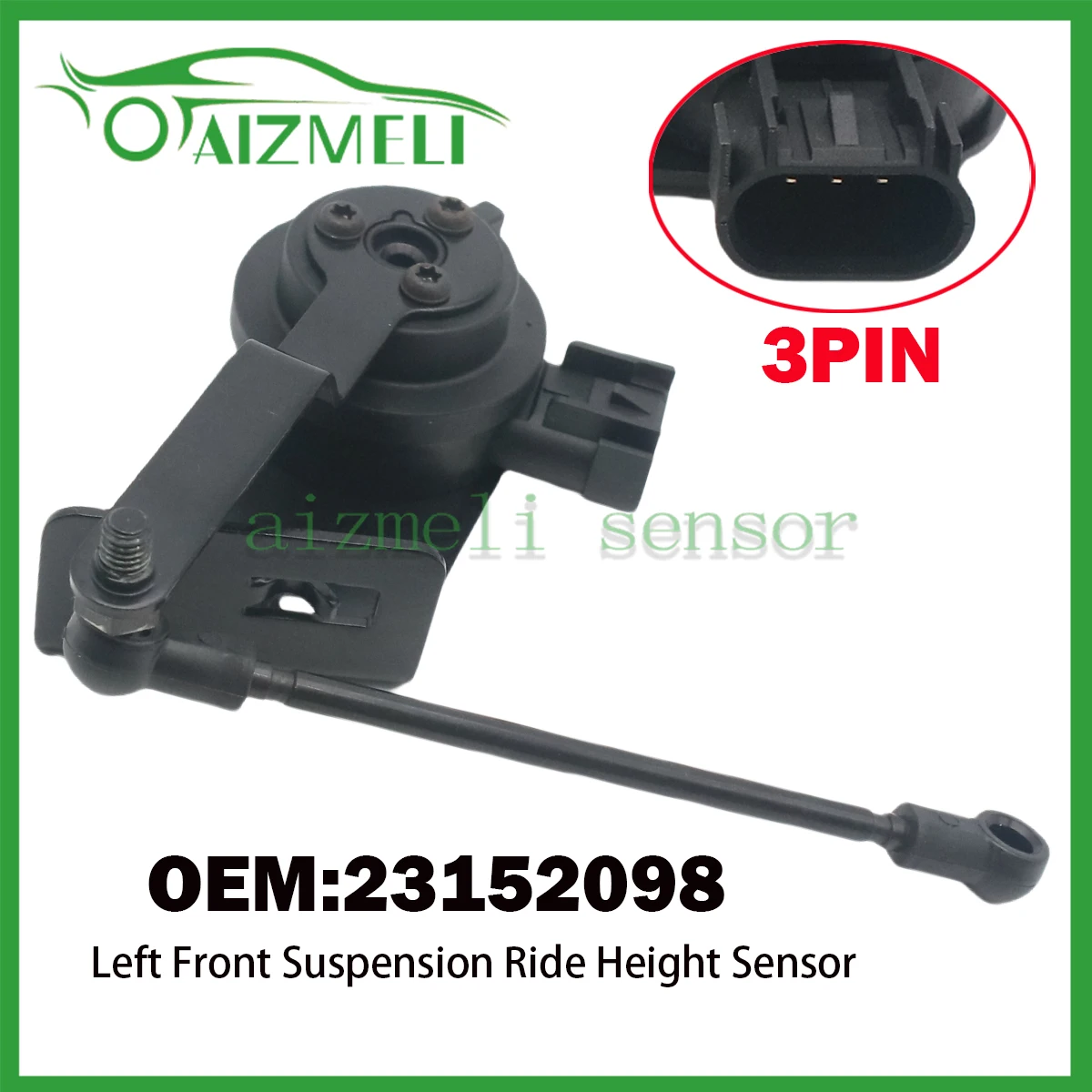 23152098 Sensor de altura de paseo de suspensión delantera izquierda para Chevrolet Silverado Suburban Tahoe Cadillac Escalade GMC Yukon Sierra