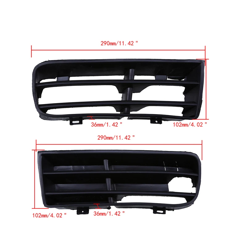 Car Fog Lights Grill Cover Bumper Lower Grille Racing Grills for VW Golf MK4 GTI Variant 4 Motion 1998-2006 Exterior