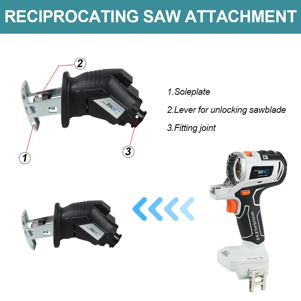 Cordless Brushless Recip Saw  Wrench Dril Jig saw Circular Saw Chainsaw Oscillating Tool Sander Screw Driver  For makita Battery