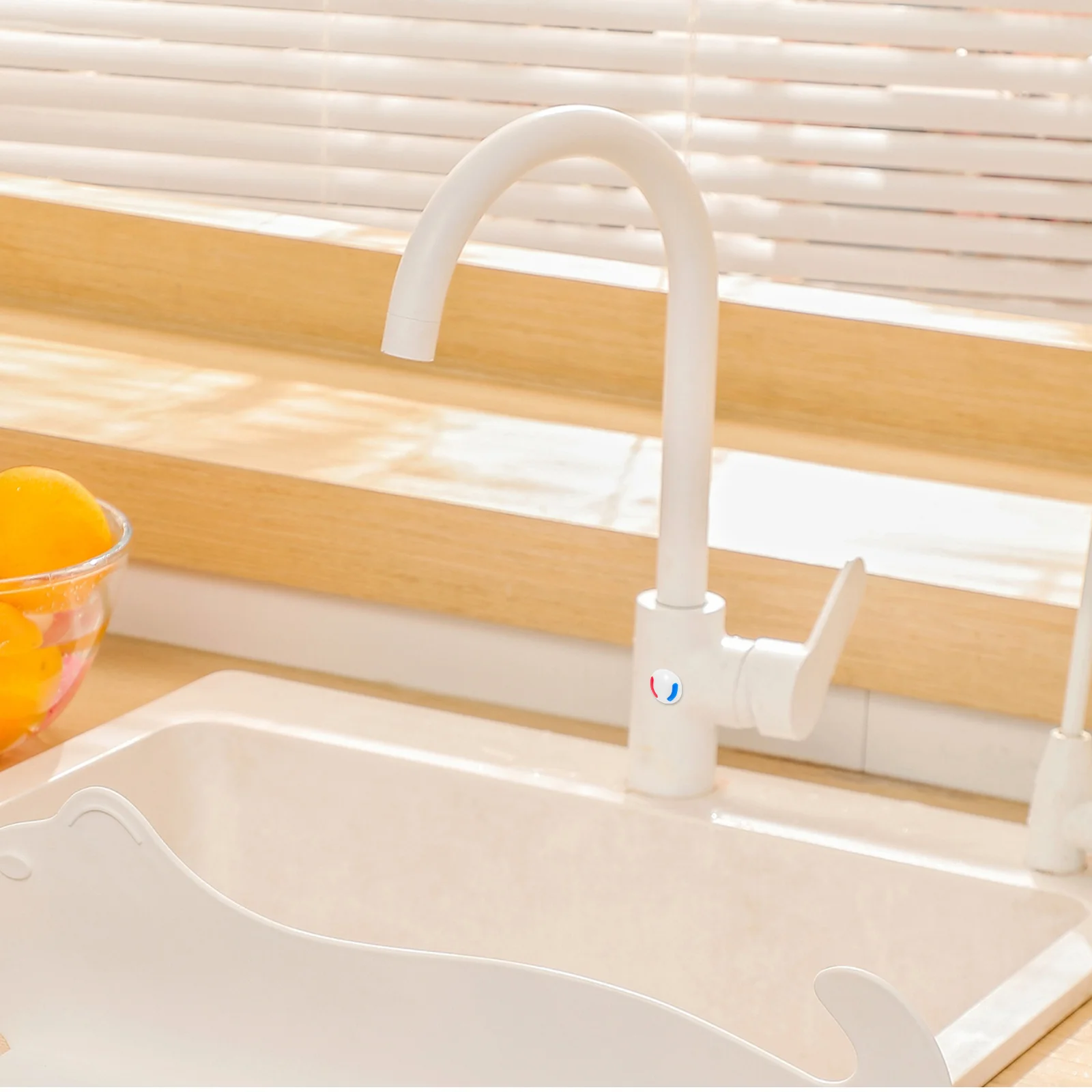 

10Pcs Hot Cold Water Labels Faucet Plastic Sink Red Blue Decorative Covers Clear Indicators Bathroom Kitchen Hotel