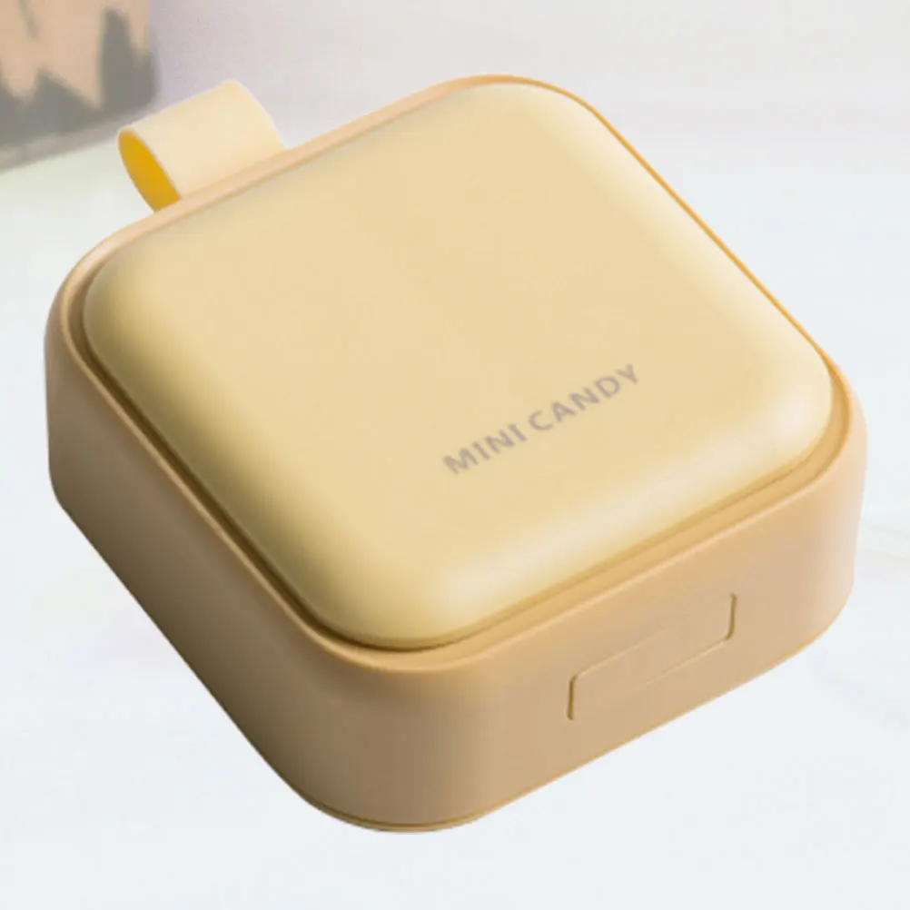 

Квадратная коробка для таблеток, 4 отделения, материал премиум-класса, мини-решетчатый дизайн, портативный держатель для путешествий, дома, улицы, розовый