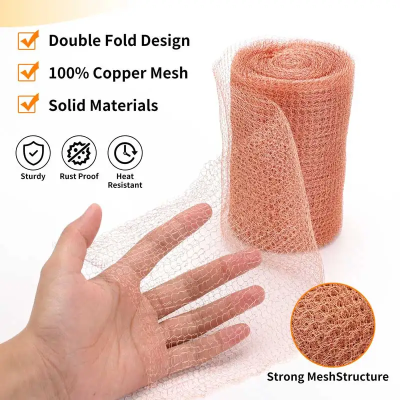 

Медная сетка для экранирования сигналов, тканая из медной проволоки, для пивоварения и дистилляции, фильтрующая сетка для паров и жидкостей, защита от улиток