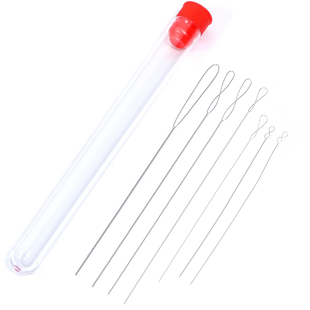 5pcs/bottle Open Curved Beading Needles Pins Jewelry Making Tools Stainless Steel Needle for Bead Threading Pins DIY Necklace