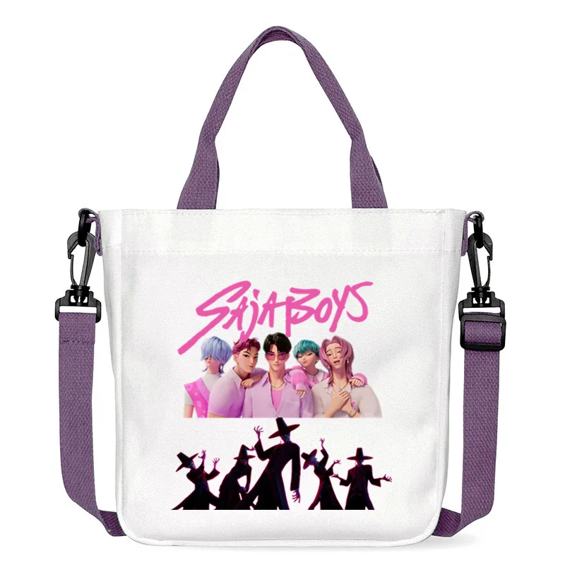 جديد K Pop Demon Hunters المرأة حقيبة كروسبودي Kawaii الكرتون أنيمي مطبوعة حقائب كتف الفتيات حقيبة يد الموضة هدايا عيد الميلاد #4