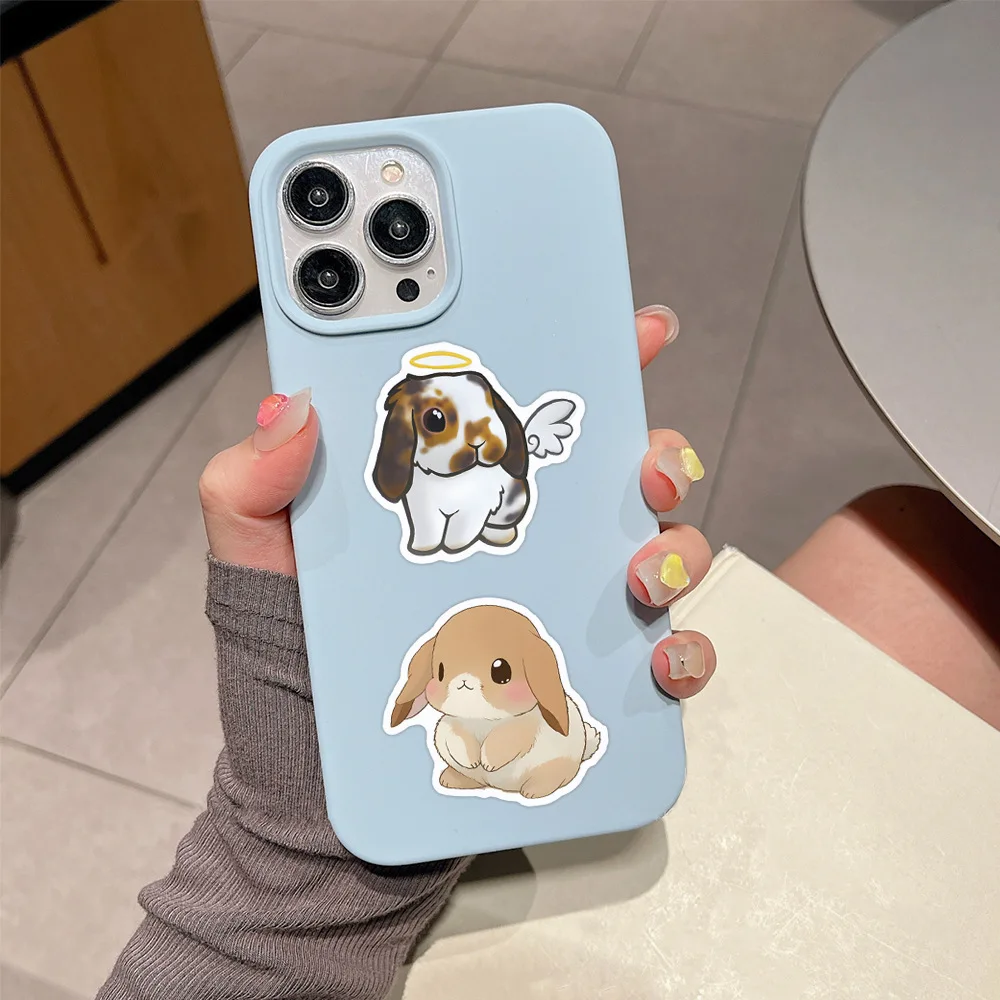 110pcs Cartoon Animal Cute Rabbit Creative Decoration Suitcase Water Cup Computer Waterproof Sticker