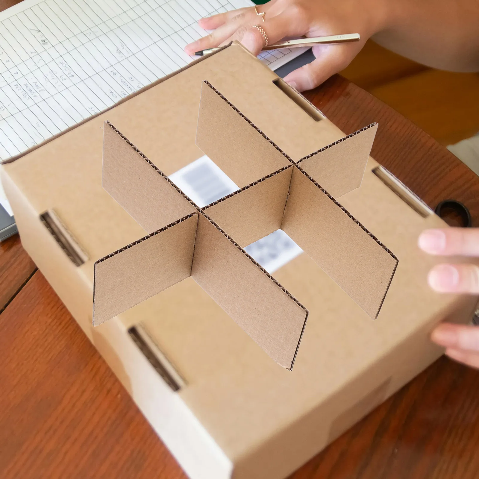 

2 set Fruit Packaging Dividers Carton Boxes Moving Box Divider Kits Cardboard Inserts Glass Dishes Fragile Items for boxes