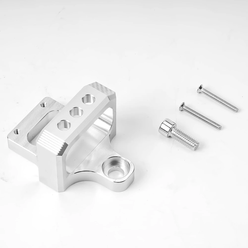 Promotion! 3 Port For MAC, AEM Boost Controller Solenoid Valve Mount Holder Bracket Kit CNC Billet Aluminum Silver