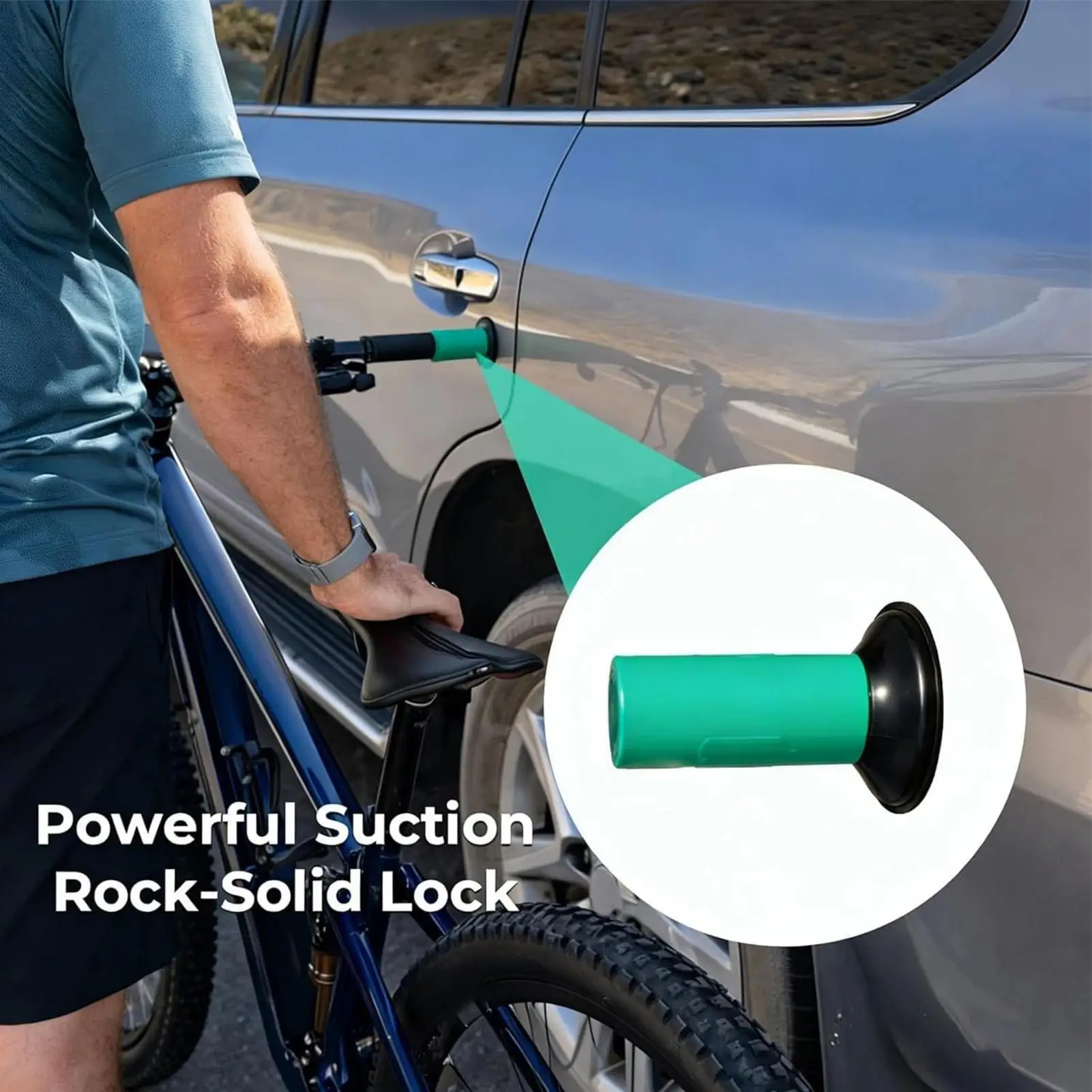 

Bicycle Suction Cup Mount Portable Bicycle Holder Suction Cup Bike Holder For Cyclists Riders Mechanics Daily Commute Urban
