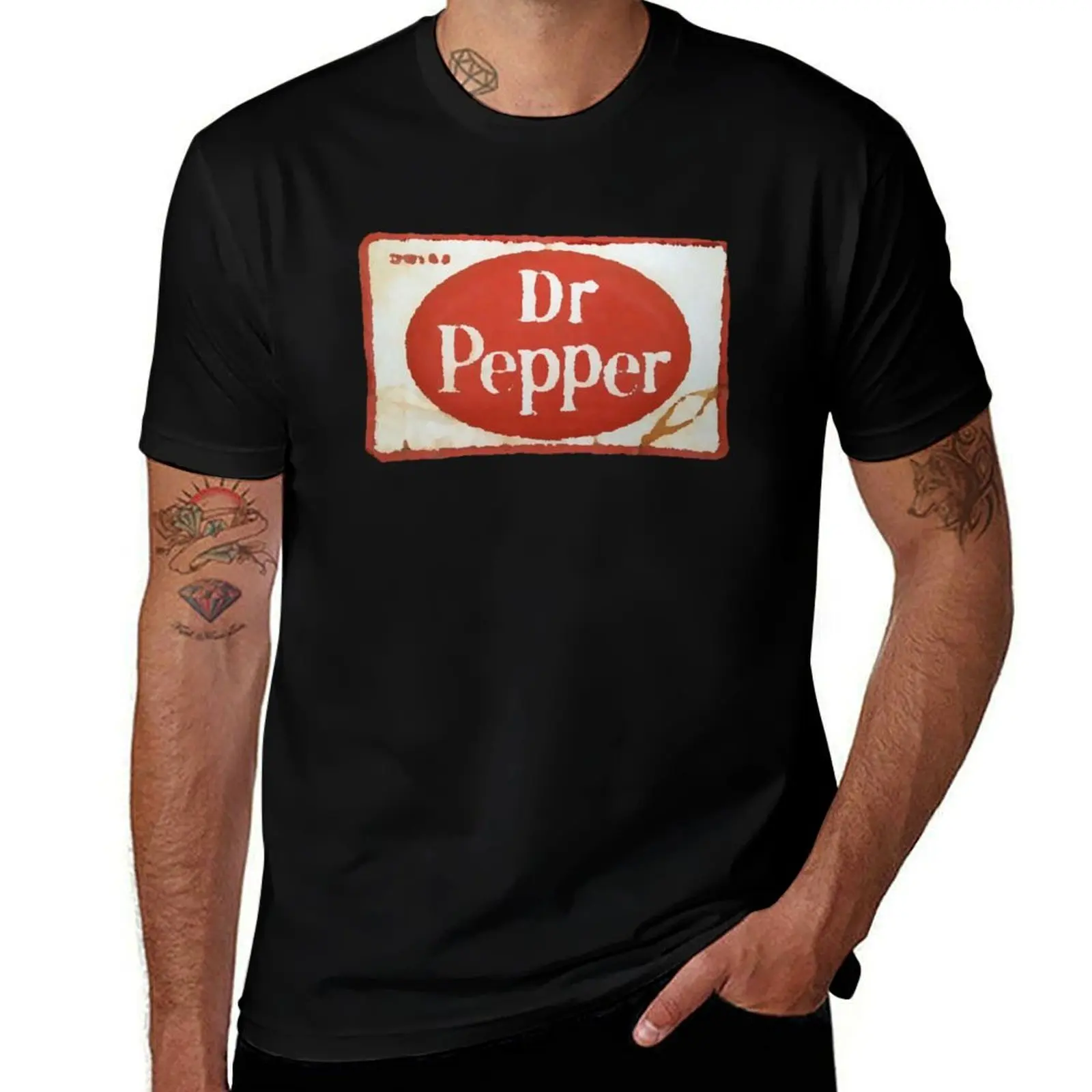 

Vintage Rusty Dr. Pepper Soda Sign T-Shirt t shirt personalised t shirt man plain T-Shirt